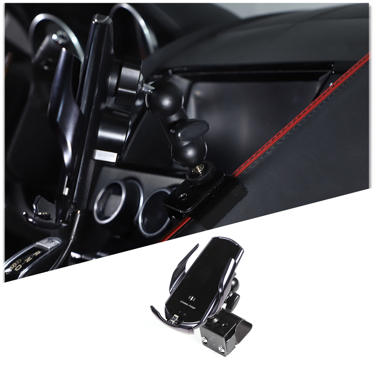 Wireless Charger Dash Phone Mount Phone Stand for Jaguar F-TYPE 13-24 1
