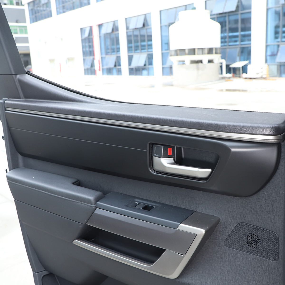 Matte Black Inner Interior Door Handle Panel Trim Cover For Toyota Tundra 2022+ 17