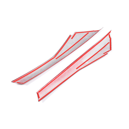 Red Carbon Fiber Exterior Windshield A Pillar Trim Cover For Corvette C7 14-19 6