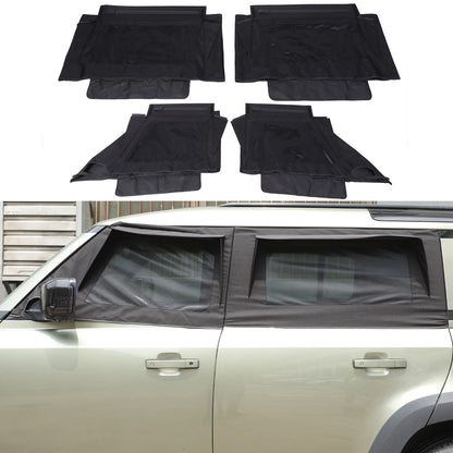 Front Rear Car Door Window Cover Sun Shades For LR Defender L663 20+ US 5