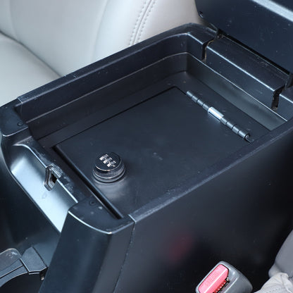Locking Center Armrest Vault Safe Storage Box For Toyota Prado FJ120 03-09 5