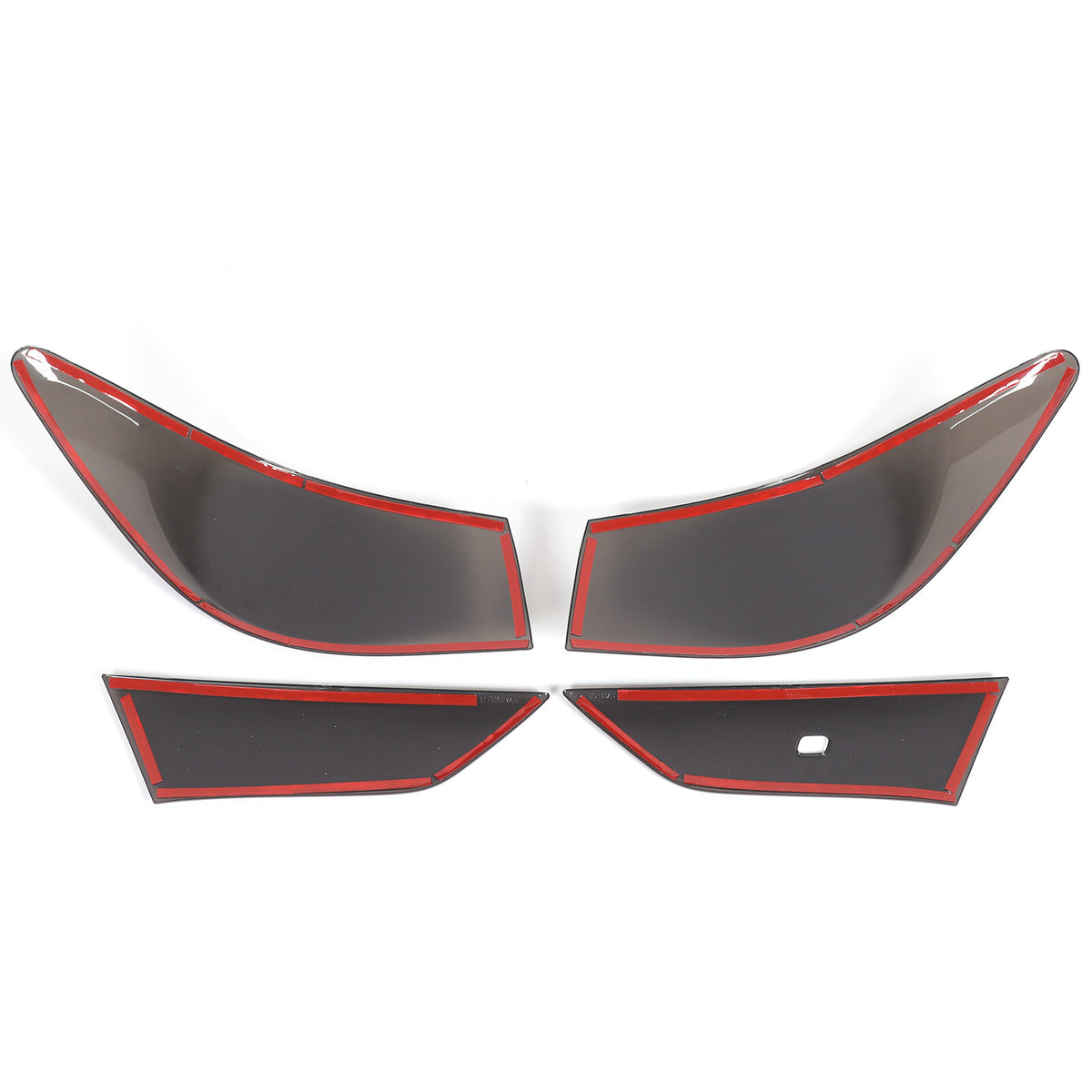 Smoked Black Rear Tail Light Guard Cover Trim Bezel For Infiniti Q60 2016+ US 7