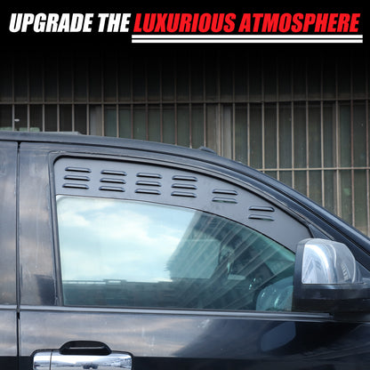 Black Alloy Front Window Louver Shutter Cover Trim For Toyota Tundra 2014-21 US 21