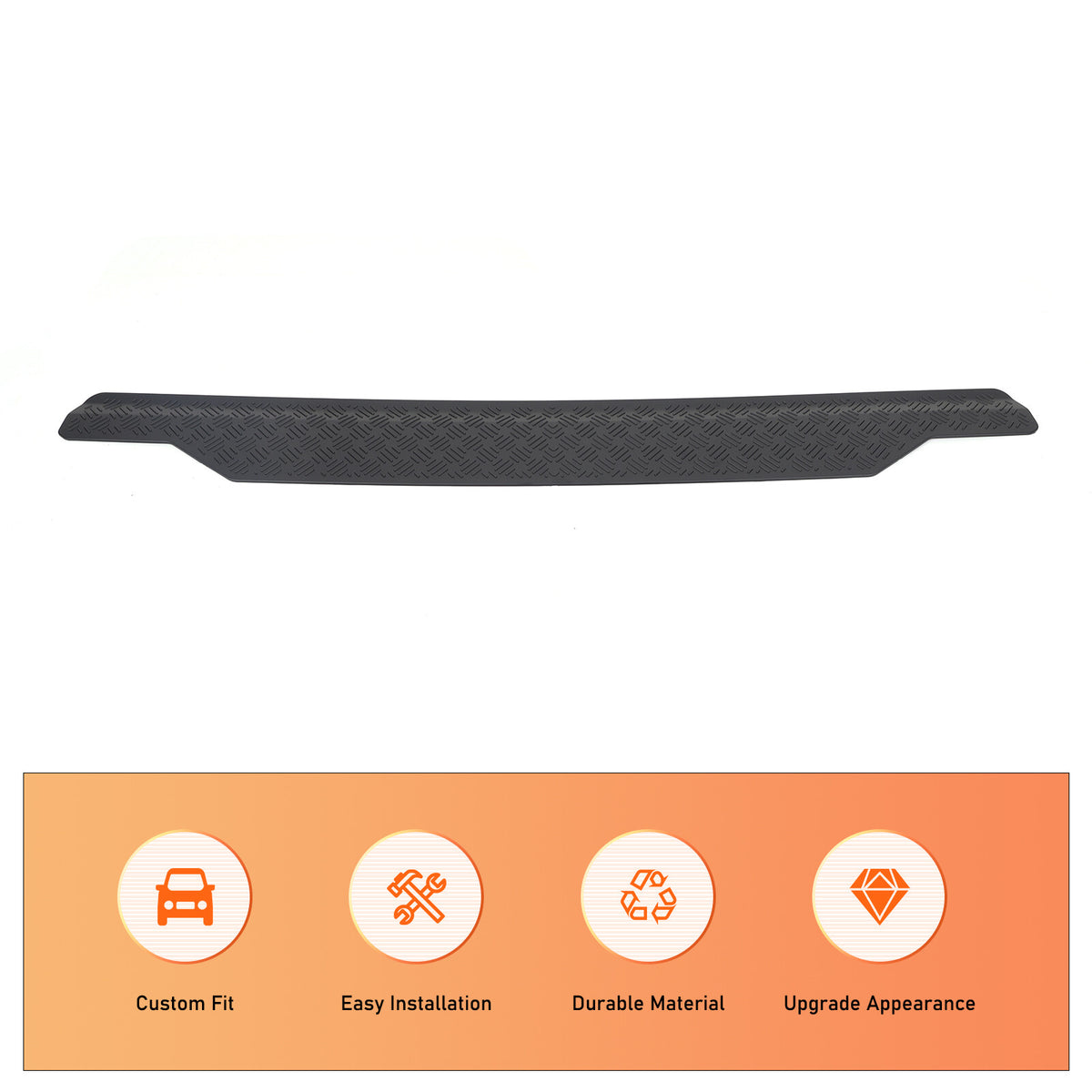 Rear Trunk Tailgate Anti-Scratch Trim Strip For Toyota Land Cruiser LC250 24+ 18