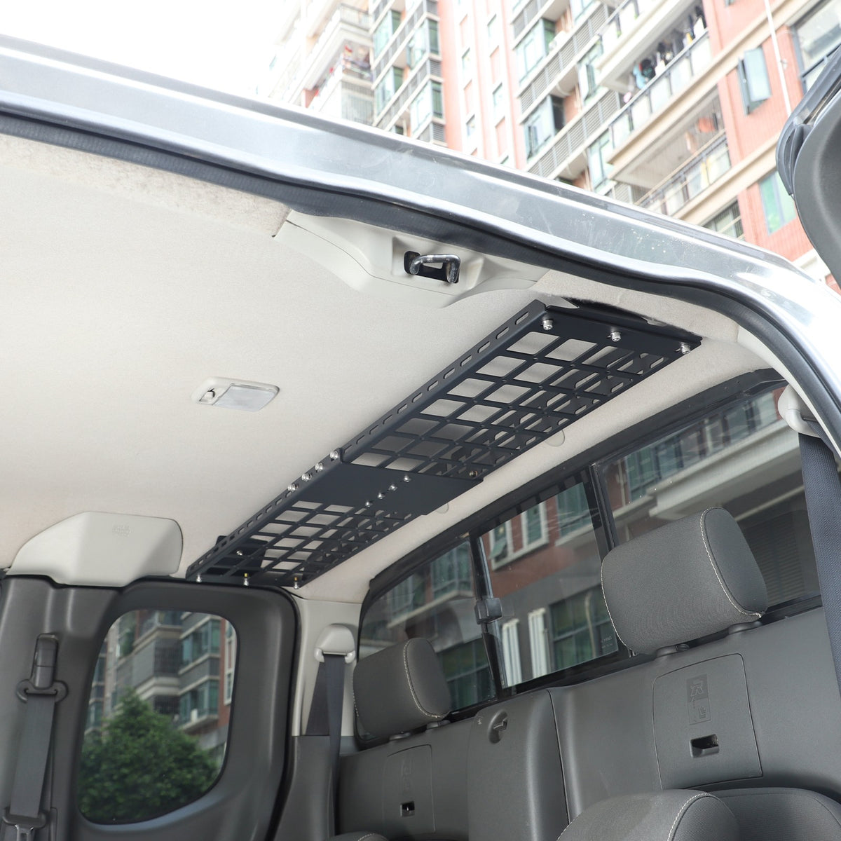 Aluminum Rear Roof Hanging Rack Molle Panel For Nissan Frontier King Cab 2009-17 21