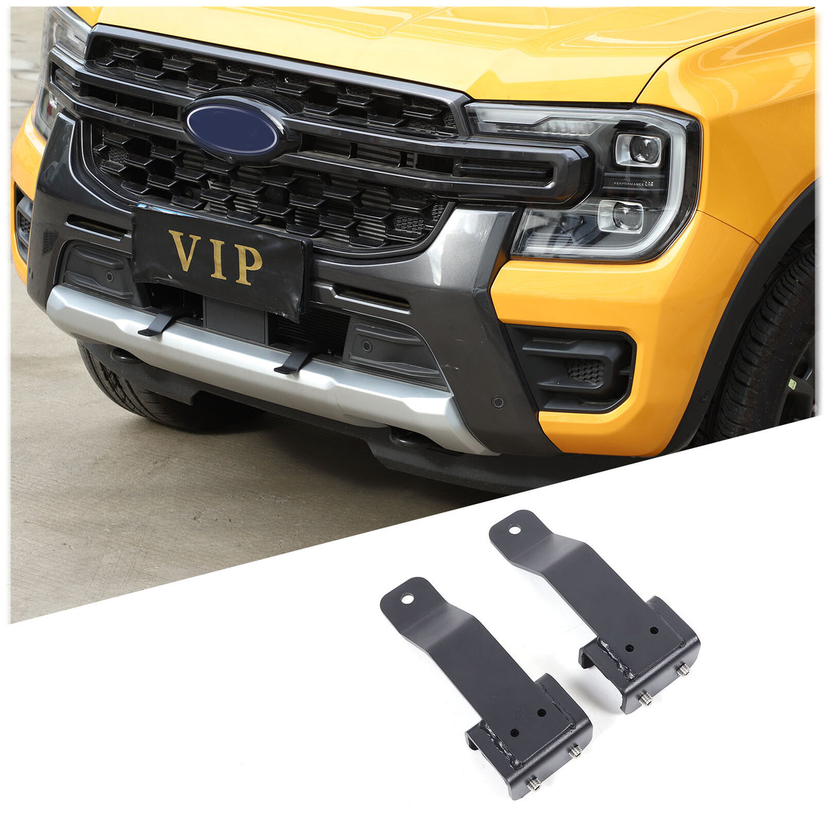 Steel Front Grille Searchlight Mount Bracket For Ford Ranger T9 P703 2023-24 15
