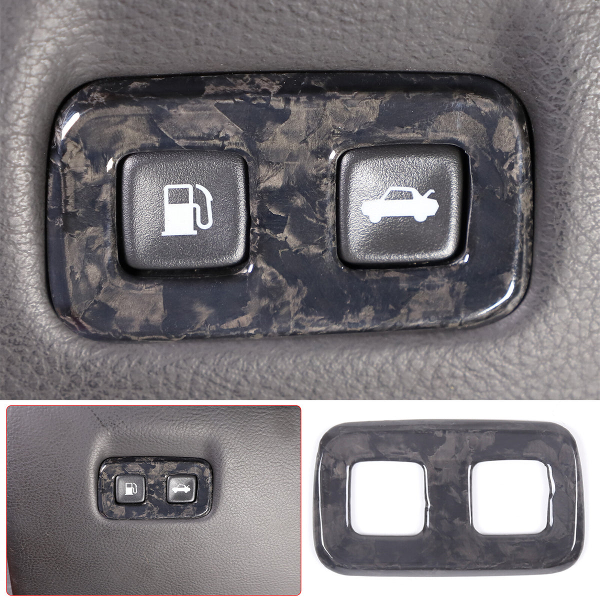 Forged Real Carbon Fiber Full Interior Set Decor Cover Trim Kit for Corvette C6 3
