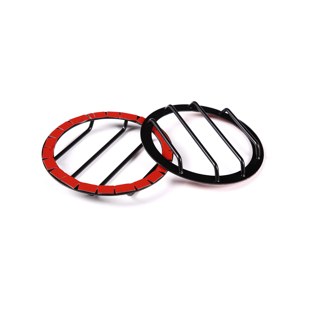 2pcs Carbon steel Fog Light Lamp Bezel Trim Rings Cover For Hummer H2 2003-2009 9