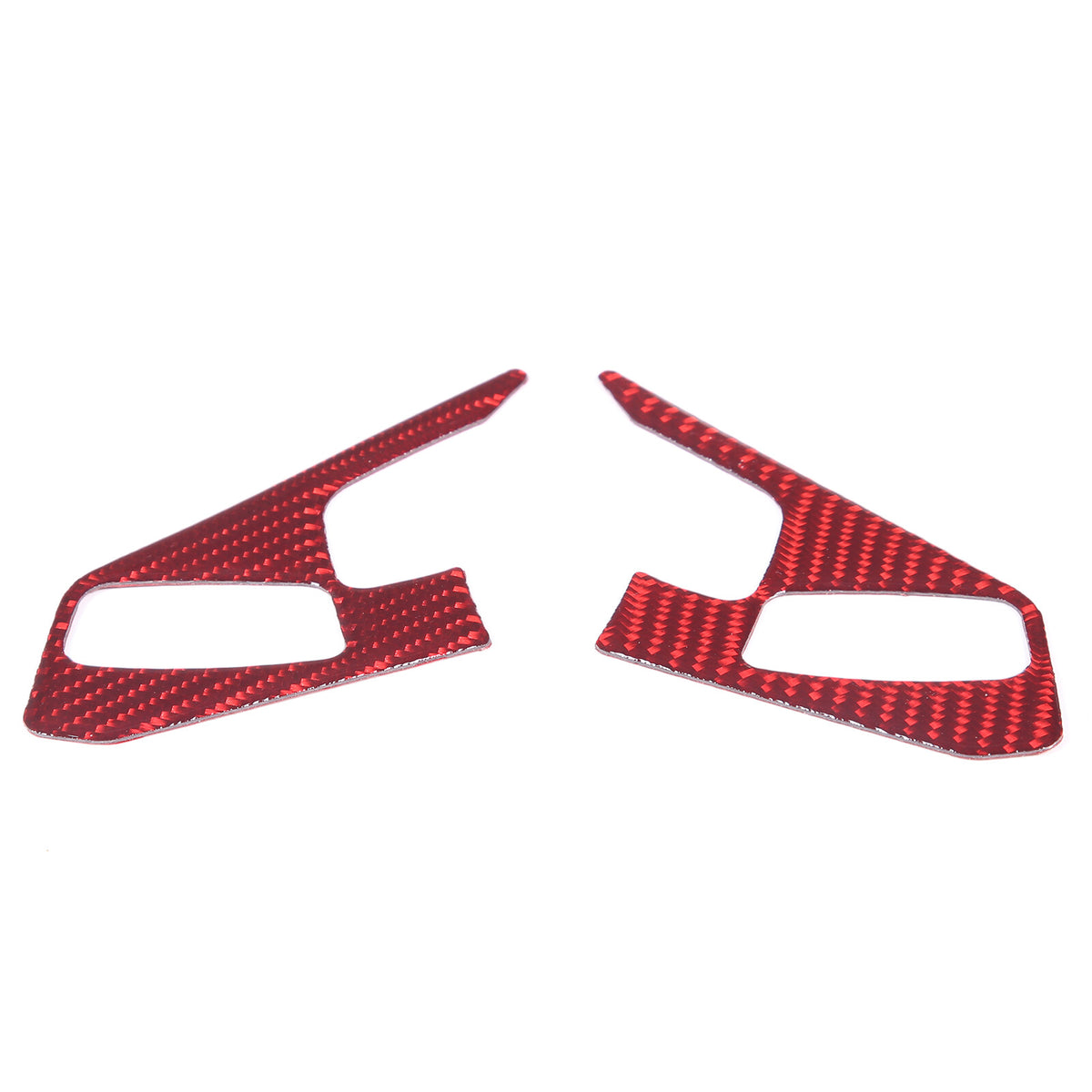 Red Soft Carbon Fiber Interior Decor Trim Kit Cover Set For Corvette C8 20-25 37