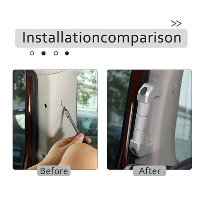 For Toyota FJ Cruiser 2007-21 A-Pillar Grab Handle Replacement Aluminium Silver 6
