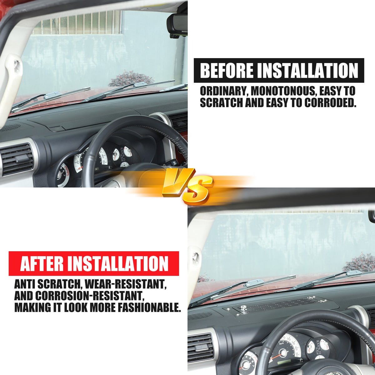 Aluminum Dashboard Multifunctional Password Box For Toyota FJ Cruiser 2007-21 US 8
