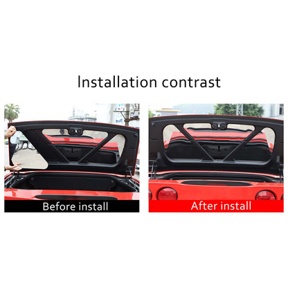 Silver Stainless steel Tail cover inner patch Trim For Corvette C6 2005-2013 10