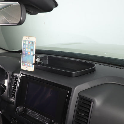 Off-road Dashboard Storage Tray Box Phone Holder For Nissan Frontier D41 2022-24 5