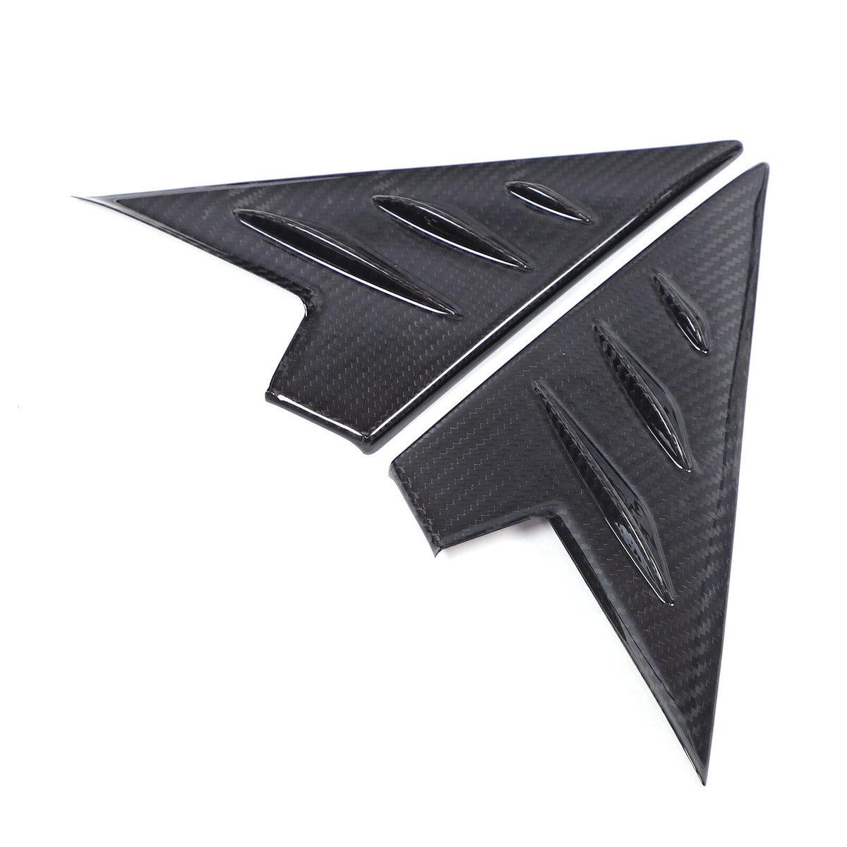Real Carbon Fiber Front A-pillar Triangular Panel Trim For Alfa Romeo Tonale 9