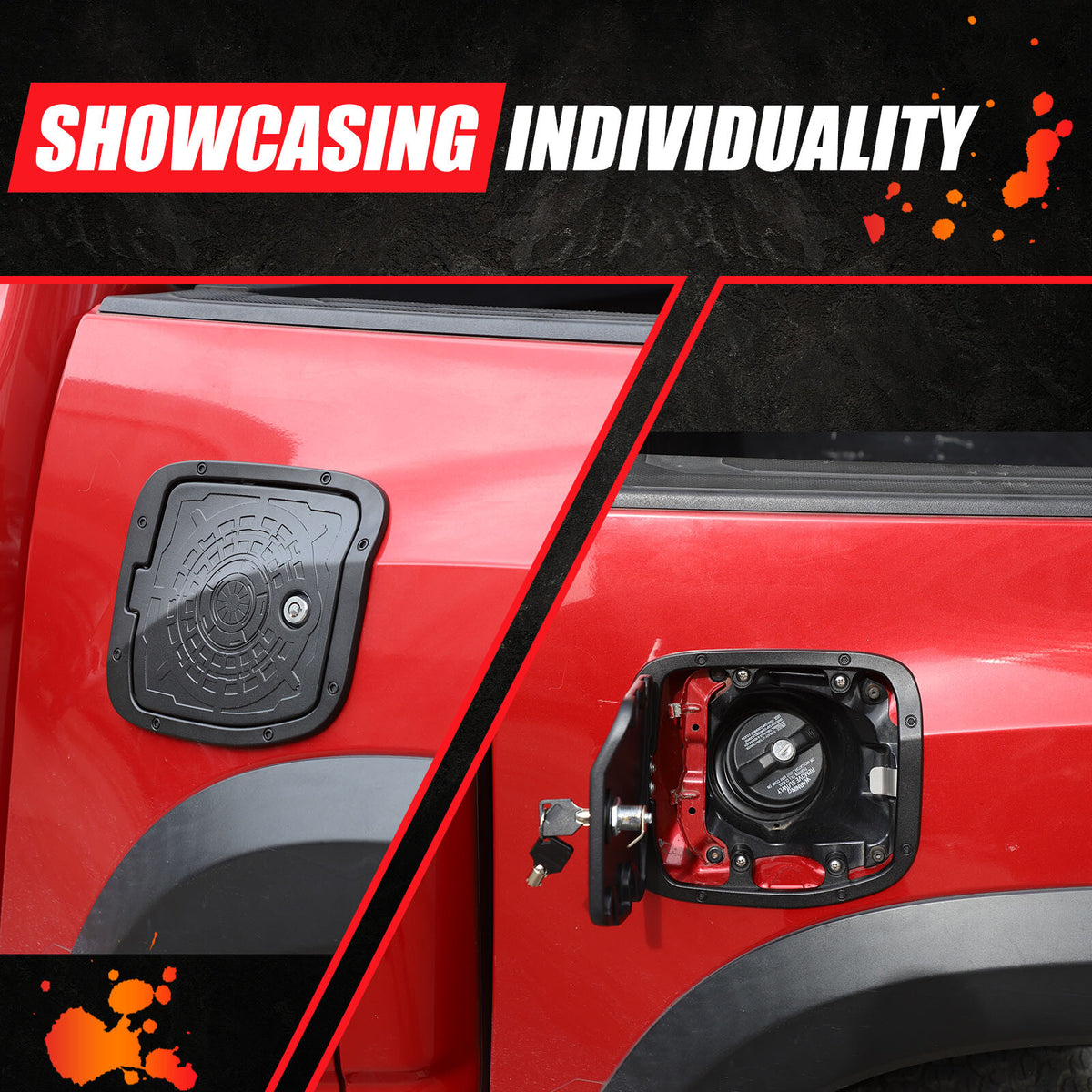 Alloy Locking Fuel Door Gas Tank Cap Cover Lock Key For Toyota Tacoma 2016-23 US 21
