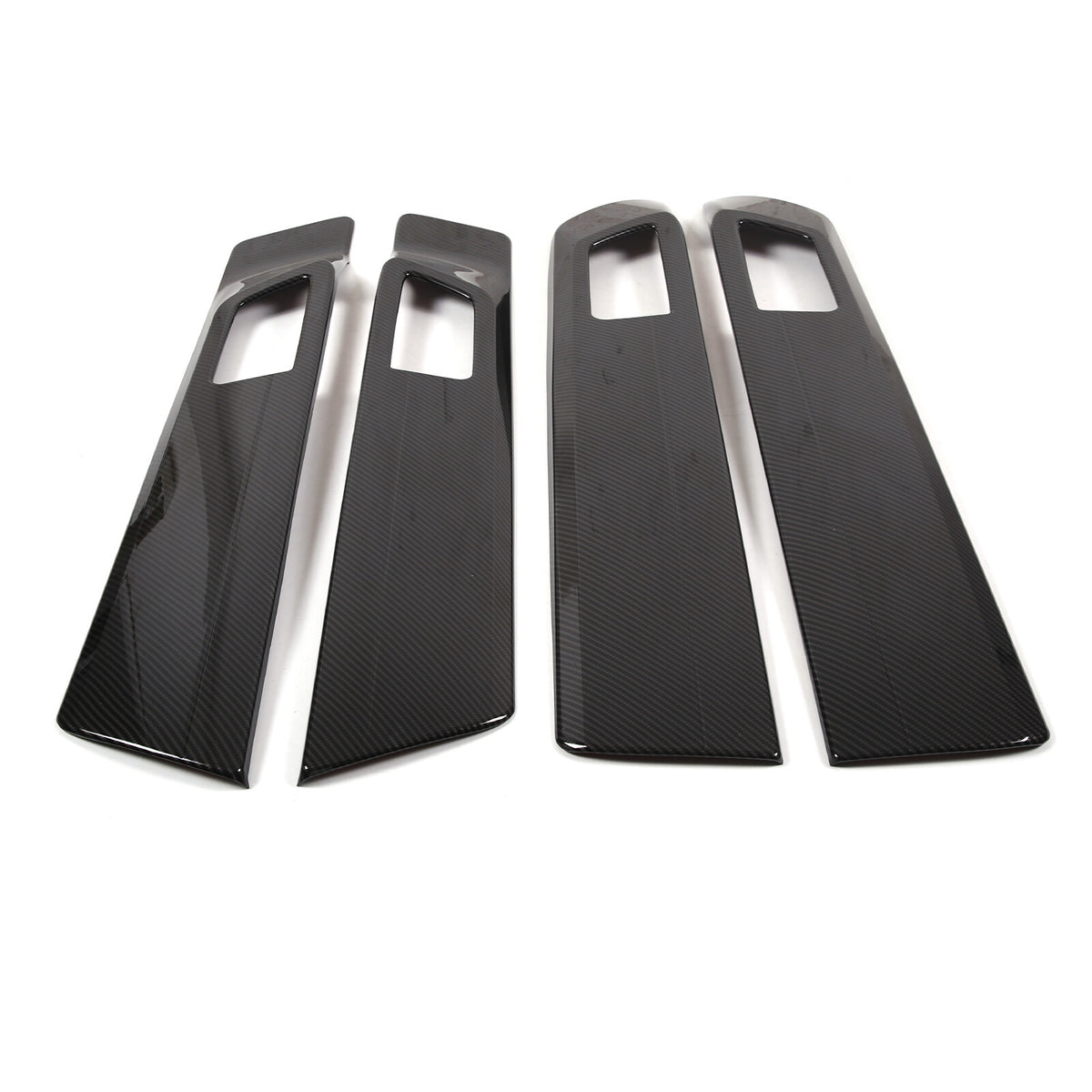 ABS Carbon Fiber Inner Door Handle Panel Frame Trim For Toyota Tundra 2022-23 US 8