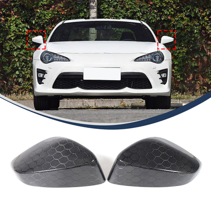 Honeycomb Carbon Fiber Side Rear Mirror Cover Caps For Subaru BRZ GT86 2012-20 9