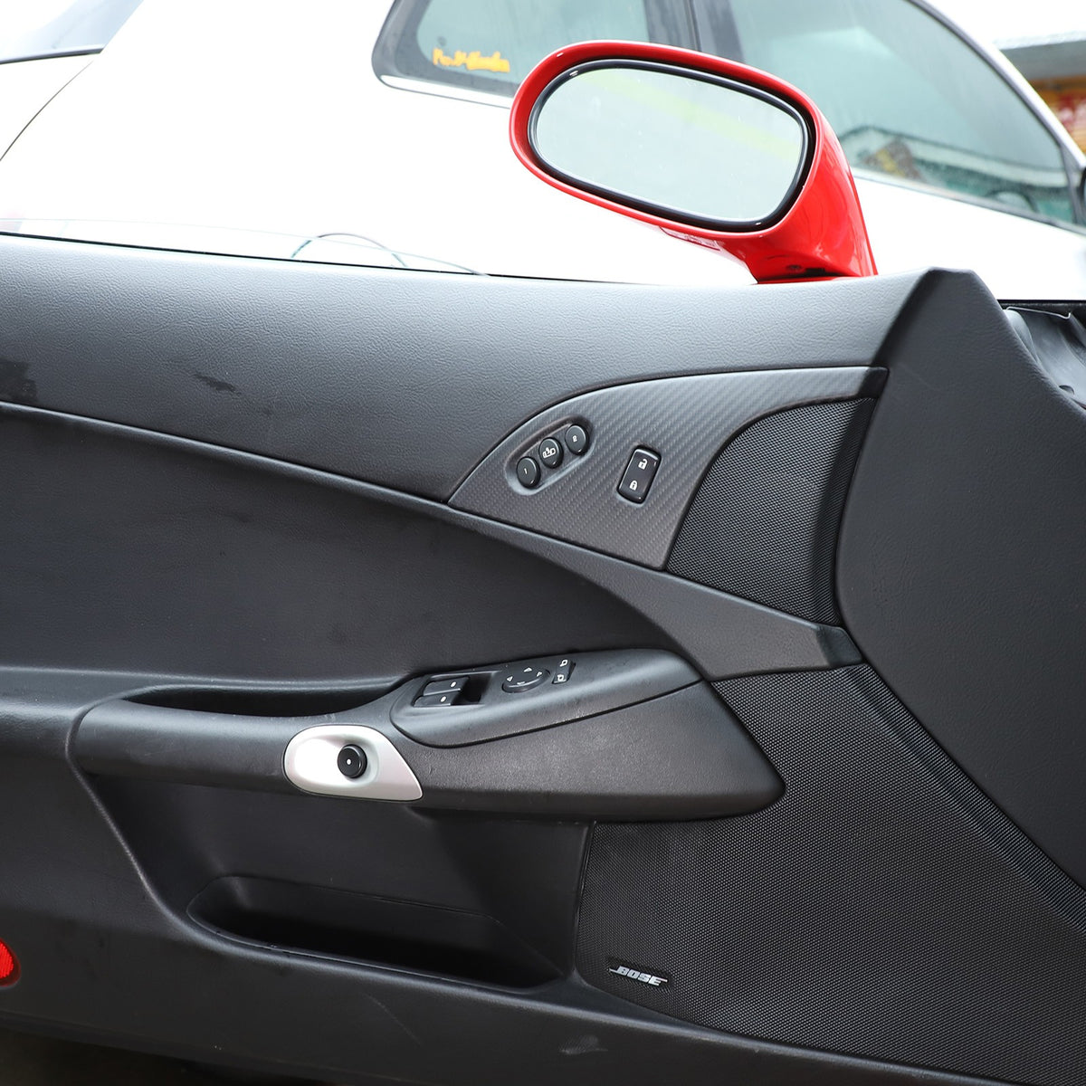 Matte Dry Real Carbon Fiber Center Console Trim Cover For Corvette C6 2005-13 89