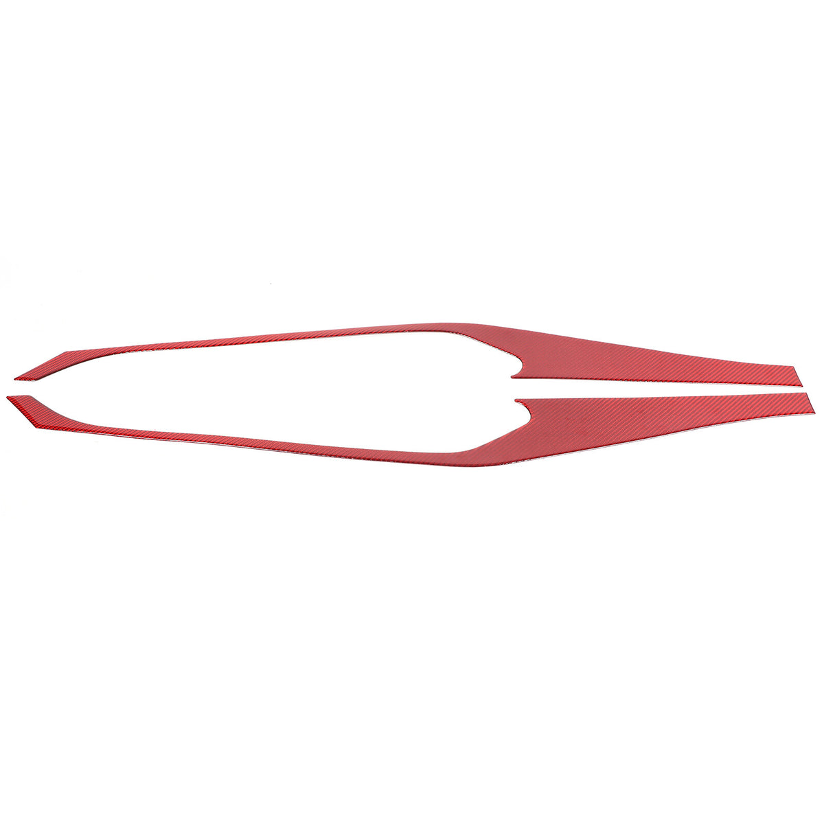 Red Carbon Fiber Interior Door Panel Anti Kick Trim Sticker For Corvette C8 20+ 14