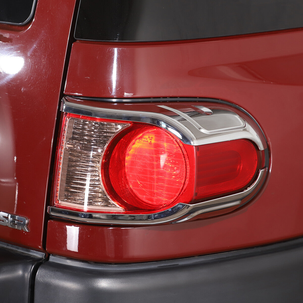 For Toyota FJ Cruiser 2007-2021 Silver ABS Rear Tail Light Lamp Strip Trim 4