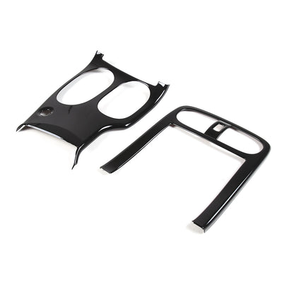Glossy Black ABS Interior Full Center Console Trim Set For Corvette C6 2005-13 5