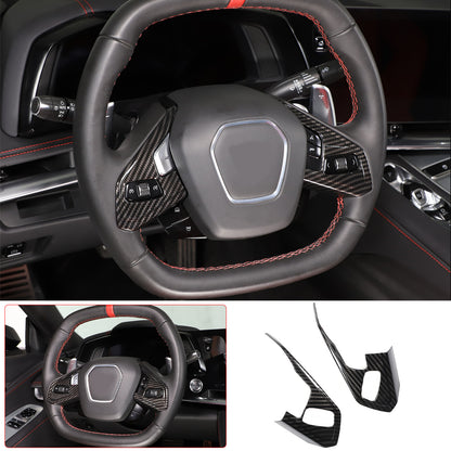 Carbon Fiber ABS Interior Full Decor Cover Trim Kit For Corvette C8 2020-2025 - Styles 1-5 30