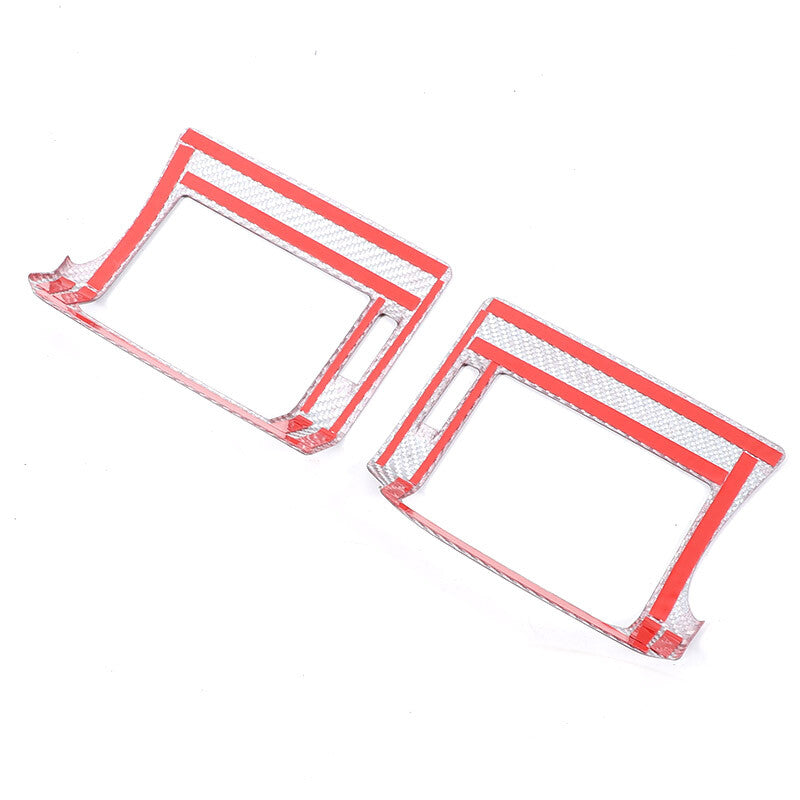 Red Real Carbon Fiber Air Vent Outlet Cover Trim For LR Defender L663 2020-24 7