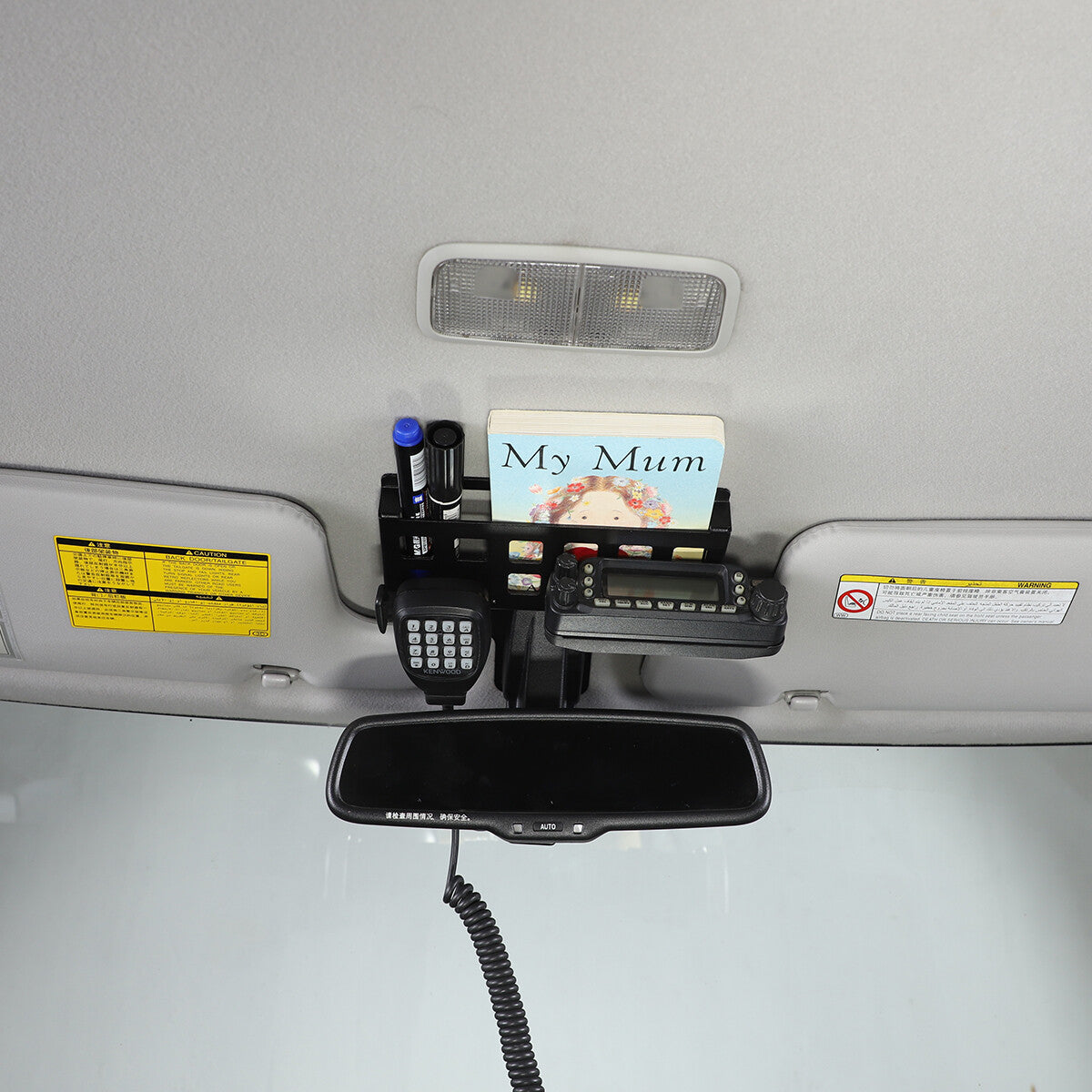 Alloy Rearview Mirror Storage Cover Trim box For Toyota FJ Cruiser 2007-21 9