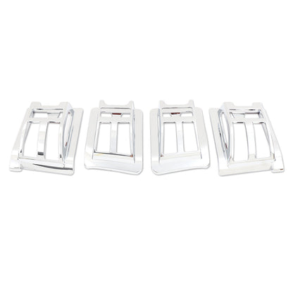 ABS Silver Front & Rear Roof Light Guard Cover Trim Set For Hummer H2 2003-09 US 13