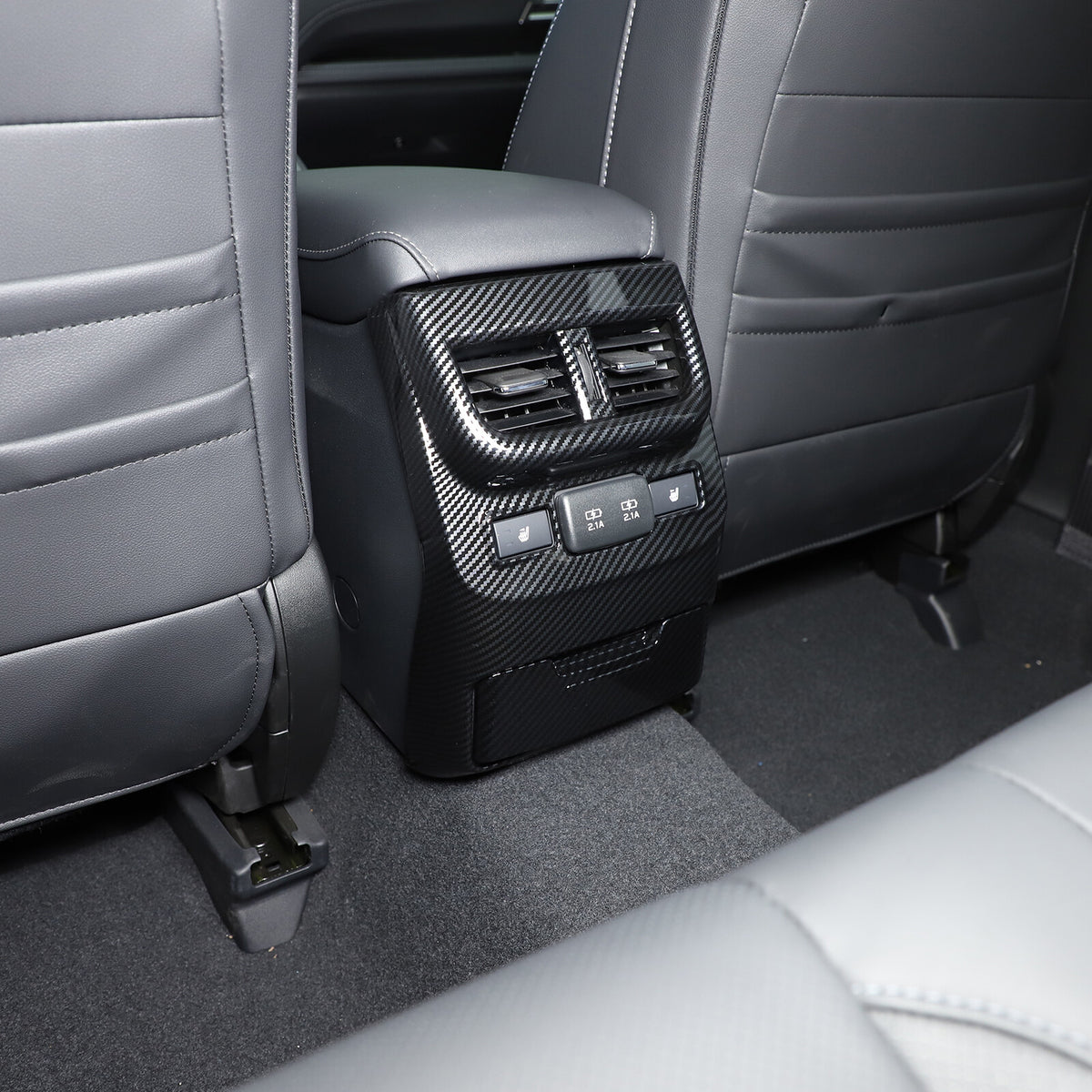 ABS Carbon Fiber Rear Air Vent Outlet Cover Trim For ​Subaru Outback 2021-23 US 18