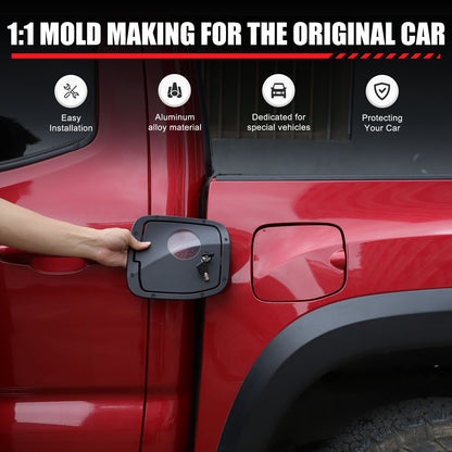 Alloy Locking Fuel Door Gas Tank Cap Cover Lock Key For Toyota Tacoma 2016-2023 21