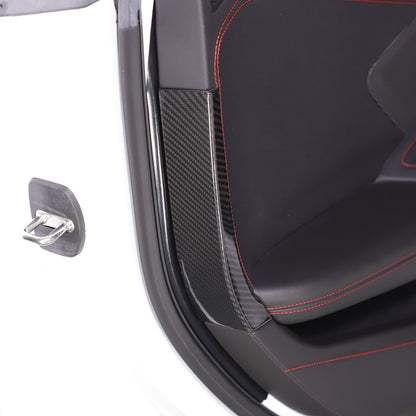 Real Carbon fiber Interior Door Panel trim Cover Frame For Corvette C8 20-26 US 4