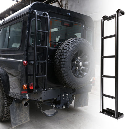 Rear Roof Rack Access Ladder Expedition Black For Land Rover Defender 04-19 4