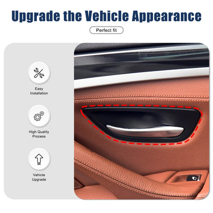 Real Carbon Fiber Inner Door Bowl Cover Trim For BMW 5 Series F10 2011-2017 14