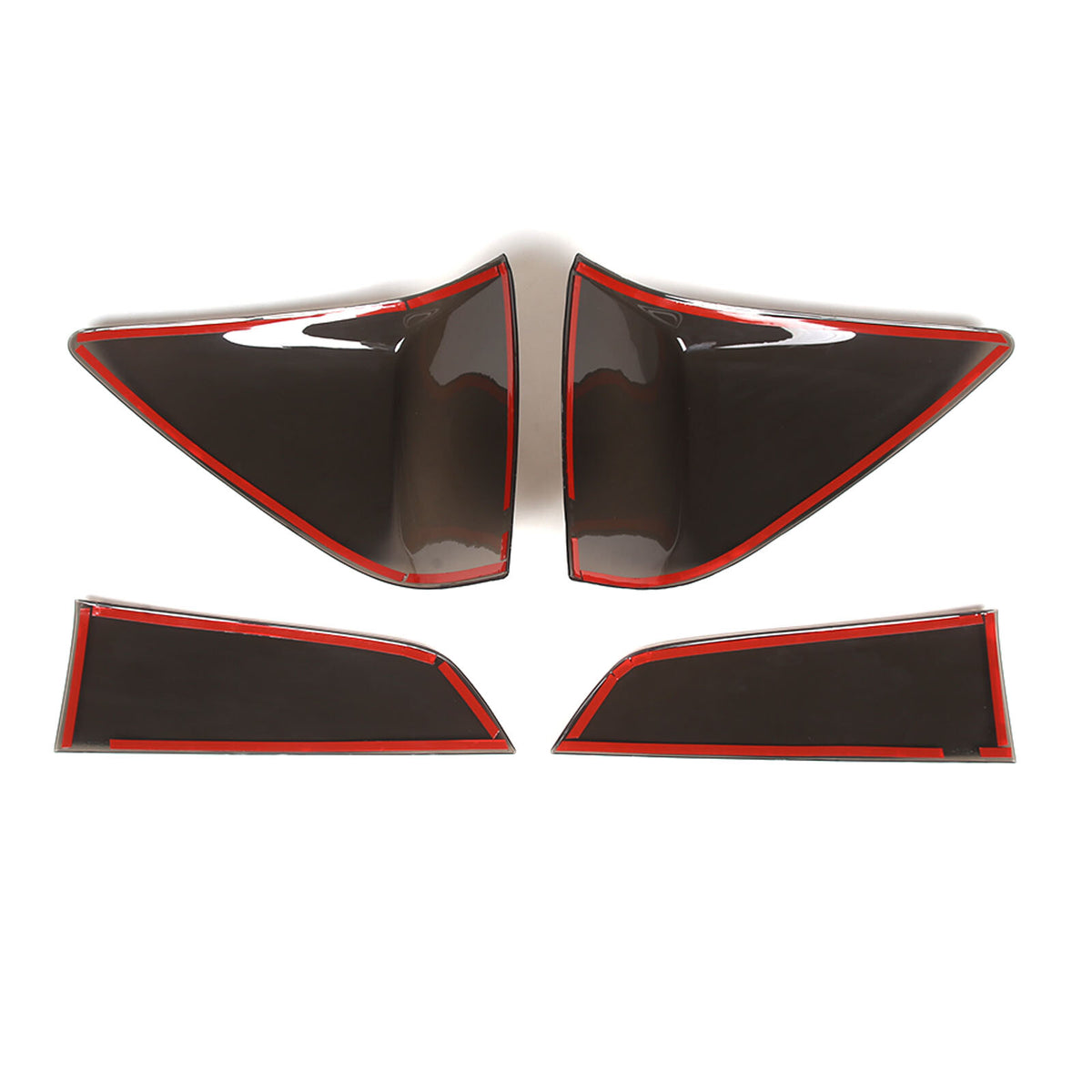 Smoked Black Rear Tail Light Guard Decor Cover Trim Bezel For Honda Pilot 15-22 9