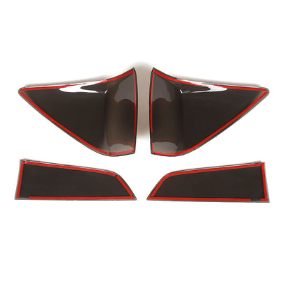 Smoked Black Rear Tail Light Guard Decor Cover Trim Bezel For Honda Pilot 15-22 9