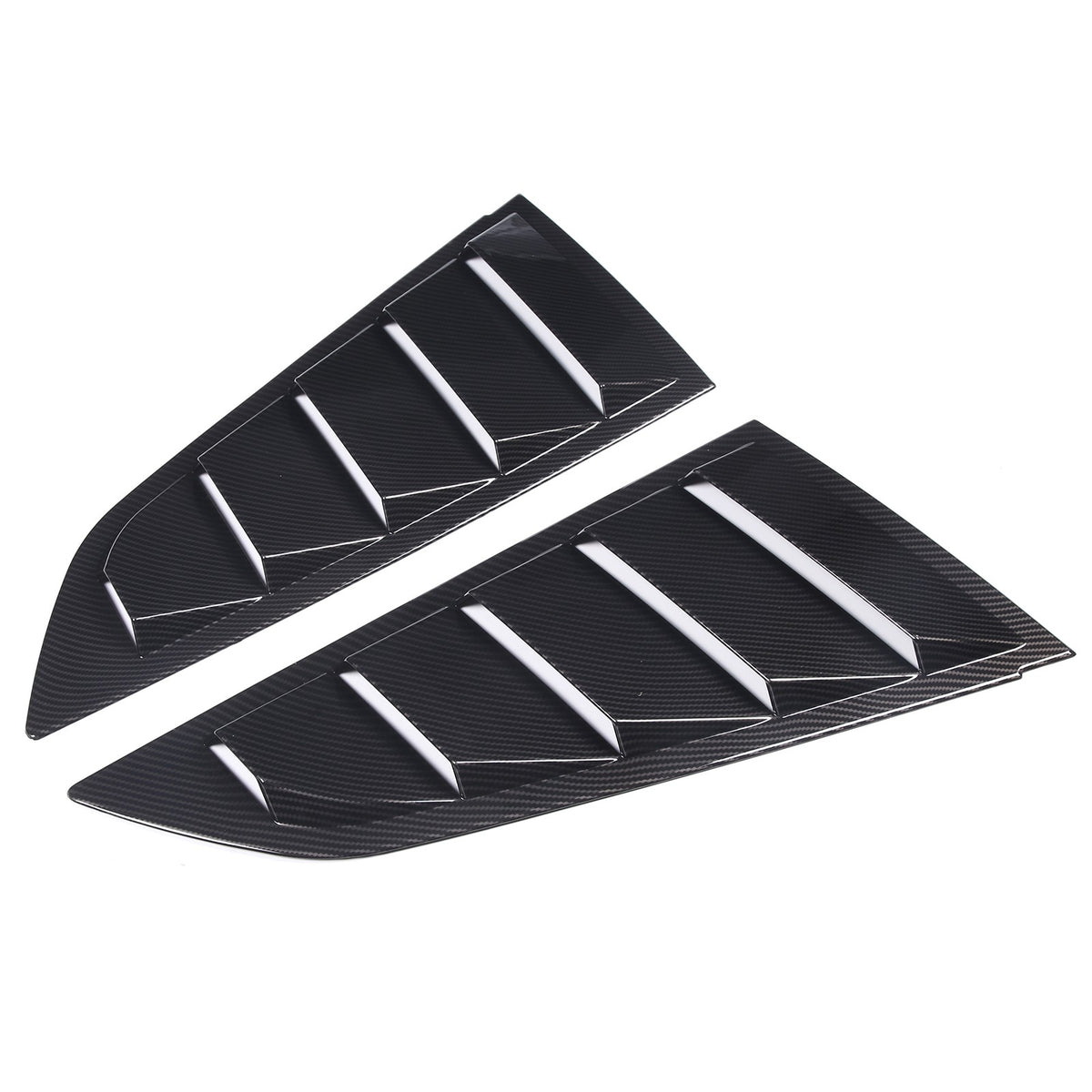 ABS Carbon Fiber Rear Side Window Louver Shutter Trim For Corvette C7 2014-2019 12