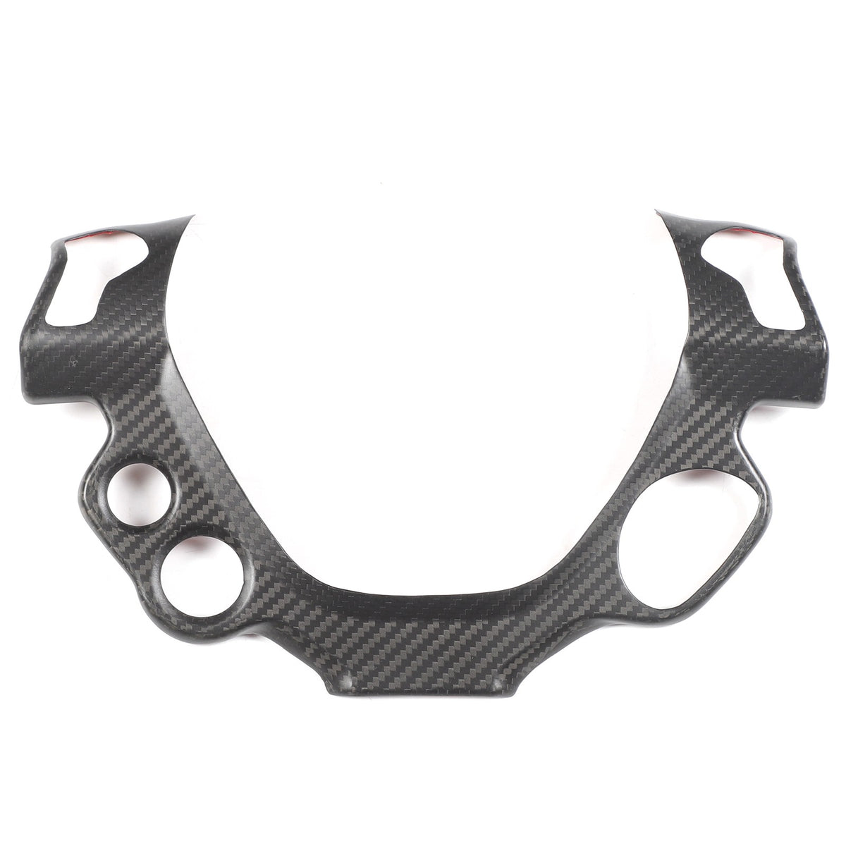 Matte Real Carbon Fiber Steering Wheel Button Trim For Ferrari 458 2011-2016 9