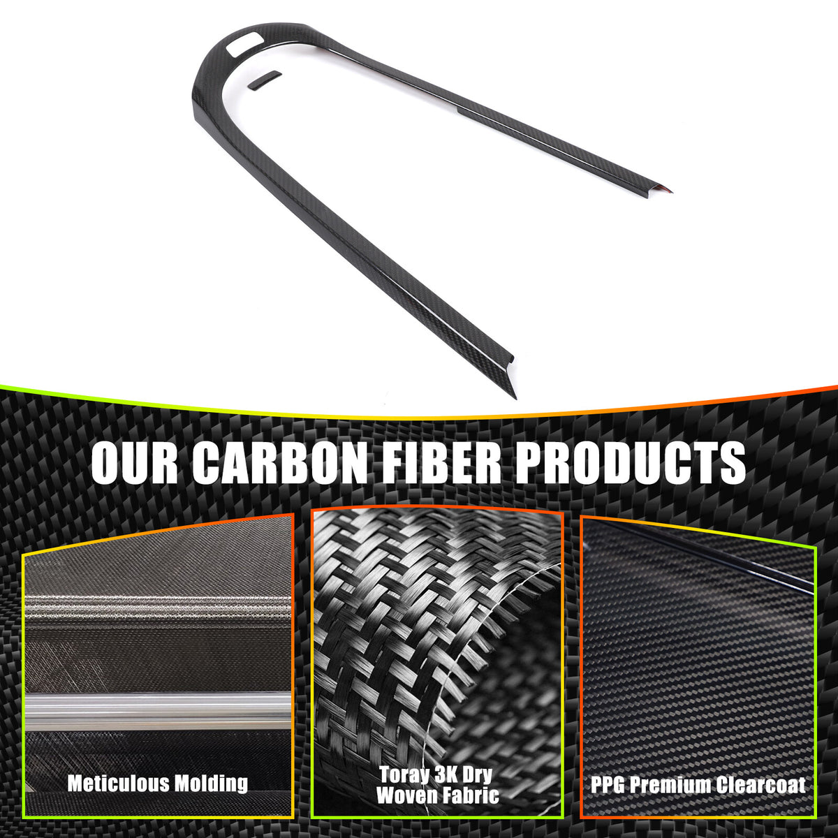 Real Carbon Fiber Center Console Gear Shift Trim For Benz G-Class W465 2025 US 6