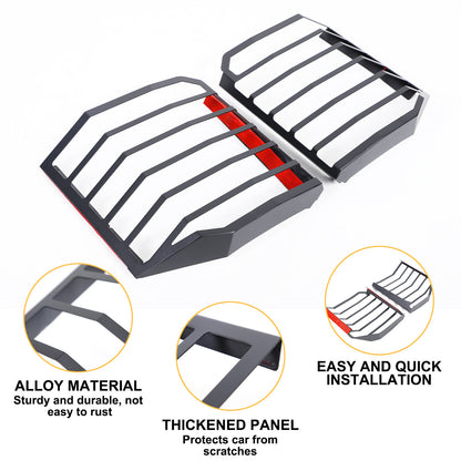 Steel Alloy Rear Tail Light Lamp Cover Trim For Toyota Land Cruiser LC250 24+ 12