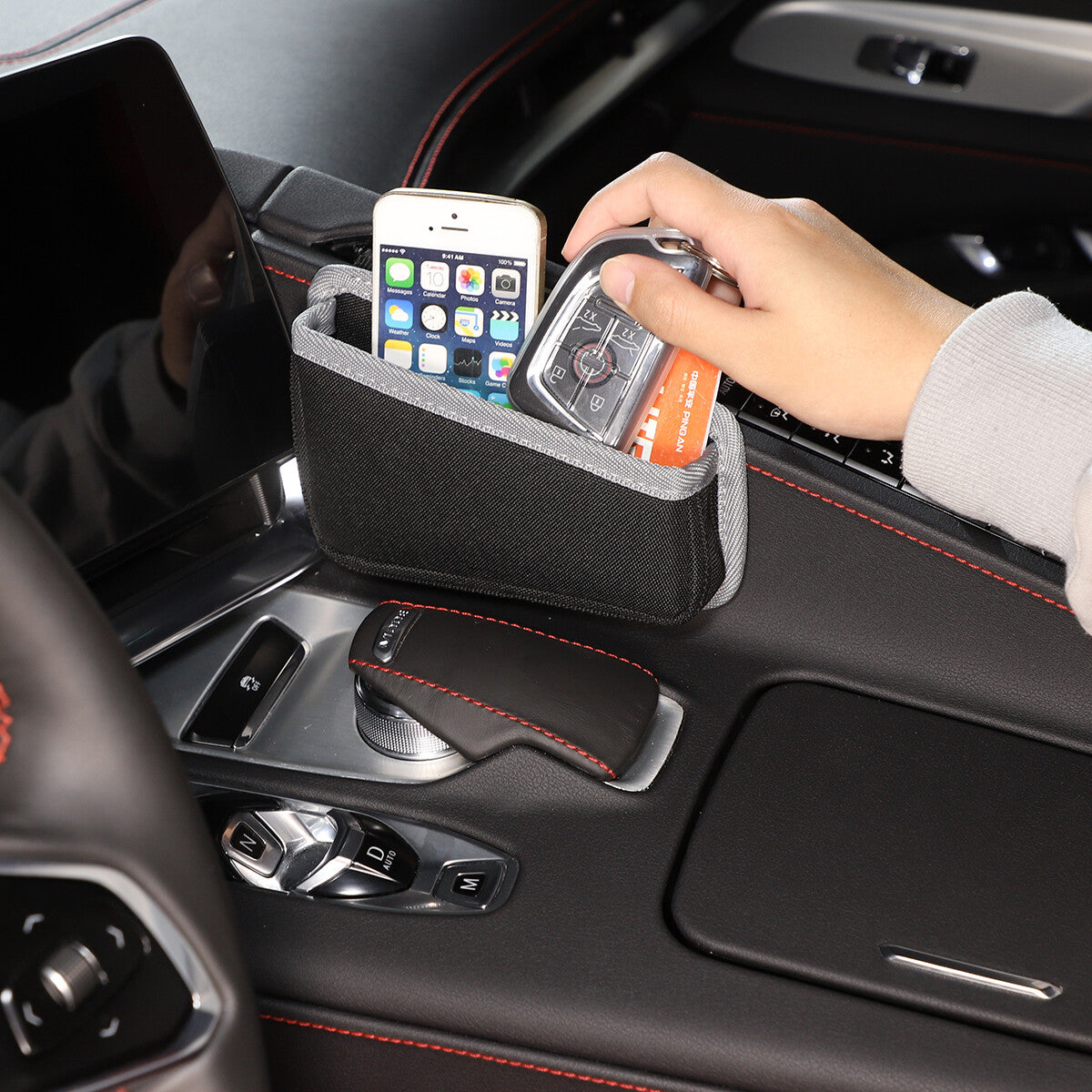 Front & Rear Center Console Storage Bag Tray For Corvette C8 2020+ - Variants 6-10 9