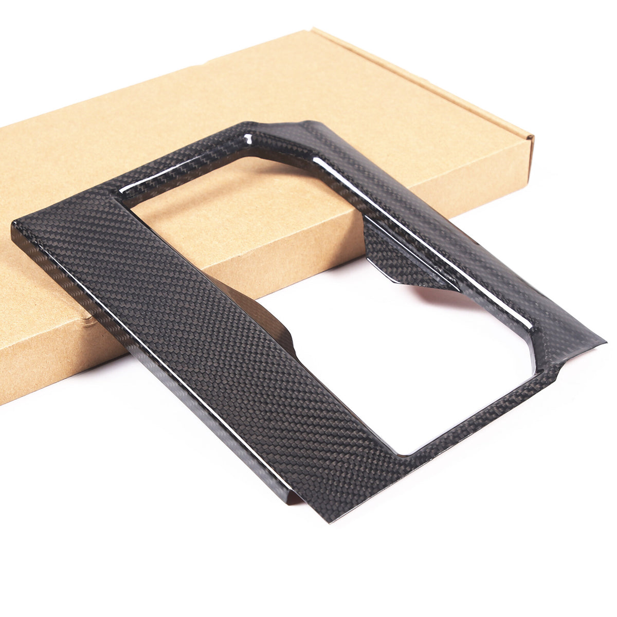 Real Carbon fiber Center Front Cup Holder Cover Trim Frame For Toyota Tundra 22+ 6