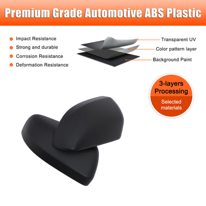 ABS Matte Black Exterior Rearview Mirror Cover Trim For Honda Pilot 2023-2024 21