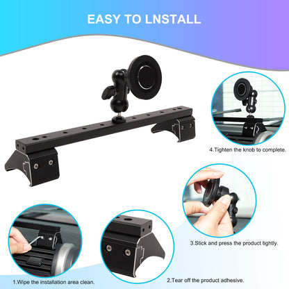Magnetic Console Multi-Function Phone Mount Bracket For Toyota FJ Cruiser 07-21 6