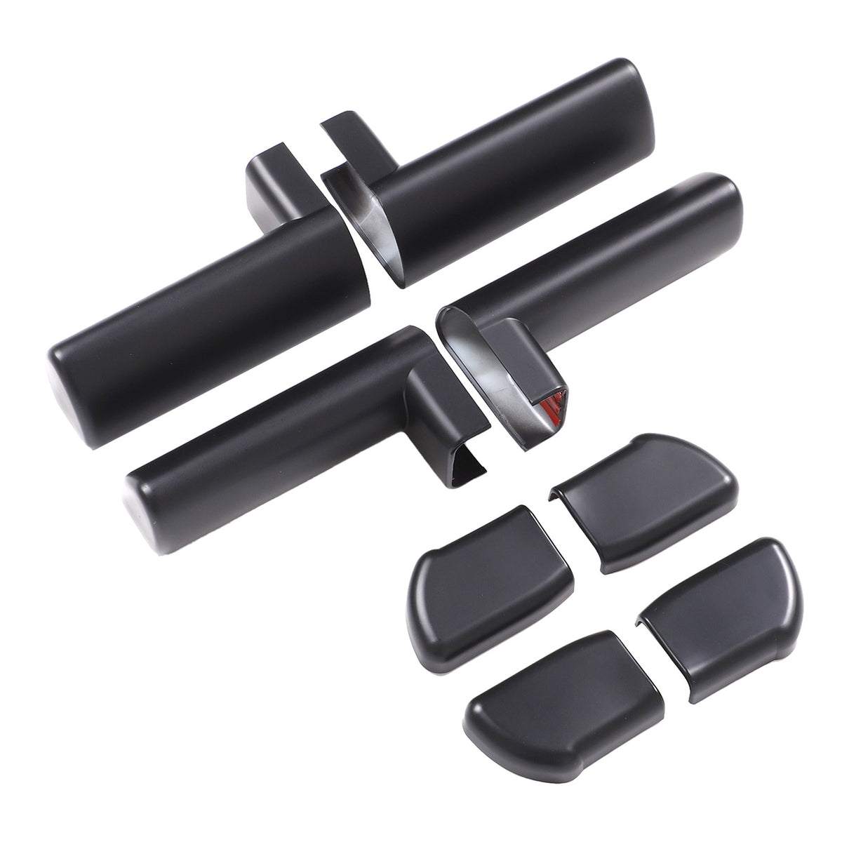 Matte Black ABS Interior Door Handle Cover Trim For Hummer H2 2003-2007 13