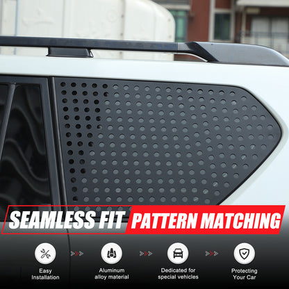Exterior Rear Quarter Window Pillar Cover For Toyota Land Cruiser Prado 10+ US 7
