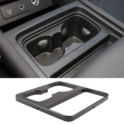 Black Aluminum Cup Holder Spacer Riser For Land Rover Defender L663 2020-2021 9