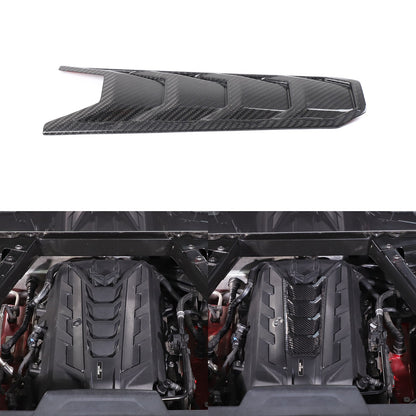 Real Carbon Fiber Engine Hood Center U-Shaped Cover Trim For Corvette C8 2020+ 21