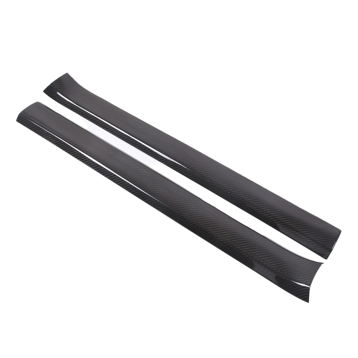 Real Carbon Fiber Built In Scuff Door Sill Bar Plate For Corvette C6 2005-13 4