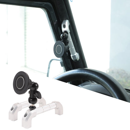 Replace Silver A-Pillar Handle W/Phone Mount For LR Defender L316 2004-2018 23